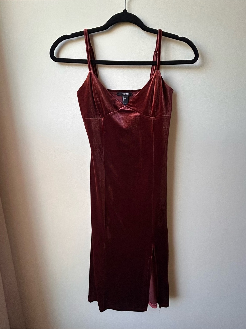 Forever21 - Burgundy Velvet Slip Dress